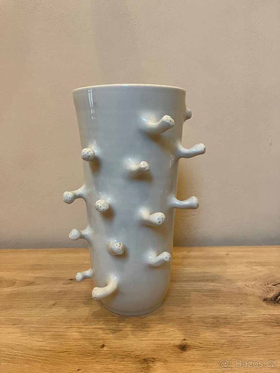 Ručně točená porcelánová mísa a váza Jany Molovčákové-Marešo - 9