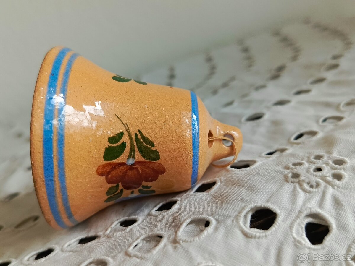 KERAMICKÉ ZDOBENÉ ZVONKY - 4 KS - 9