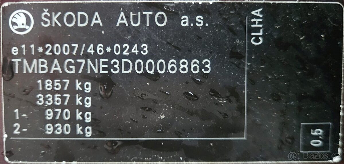 ŠKODA OCTAVIA 1.6 TDI 77KW / 109000km / POJÍZDNÉ - 9