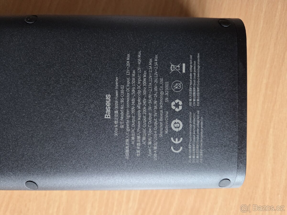 Nový autoinverter Baseus, 300W - 9