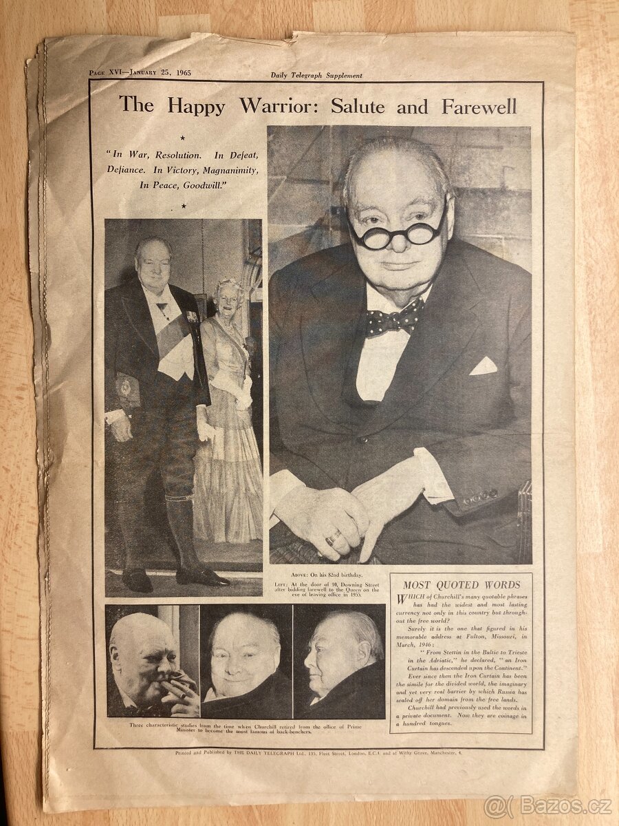 Winston Churchill - The Daily Telegraph 25. ledna 1965 - 9