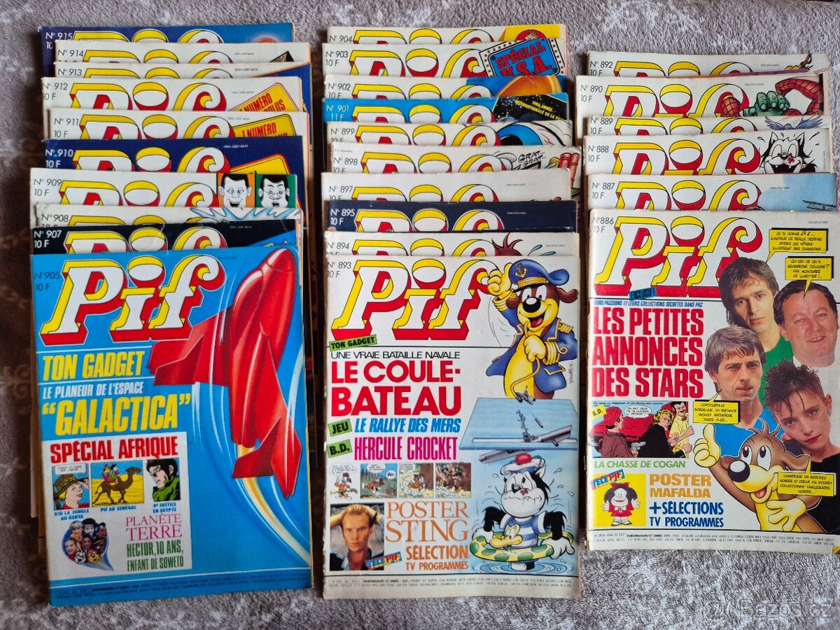 Pif gadget,vaillant,poche-celkem 242 čísel - 9