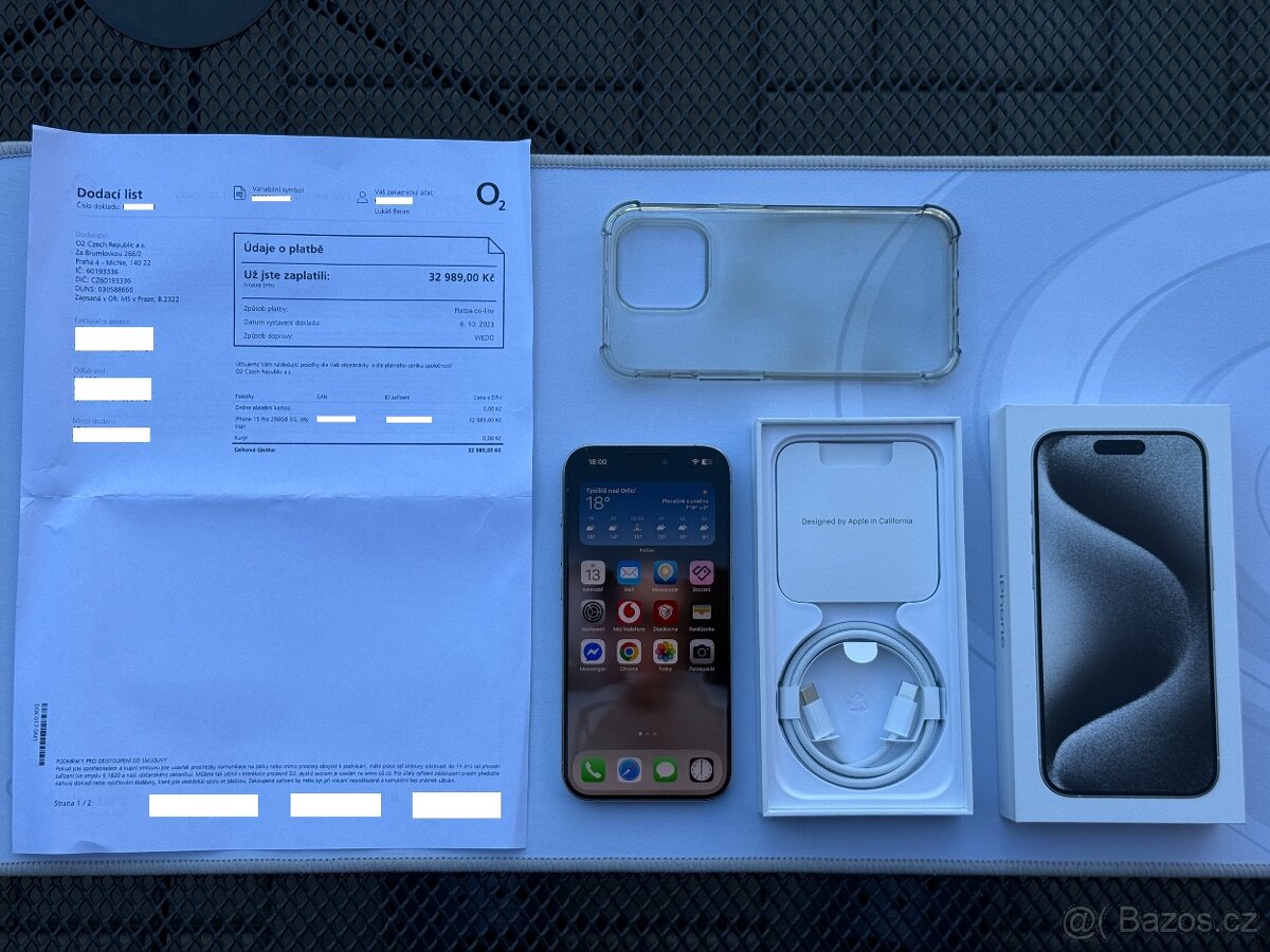 Apple iPhone 15 Pro 256 GB - TOP stav, ZÁRUKA, CZ distribuce - 9