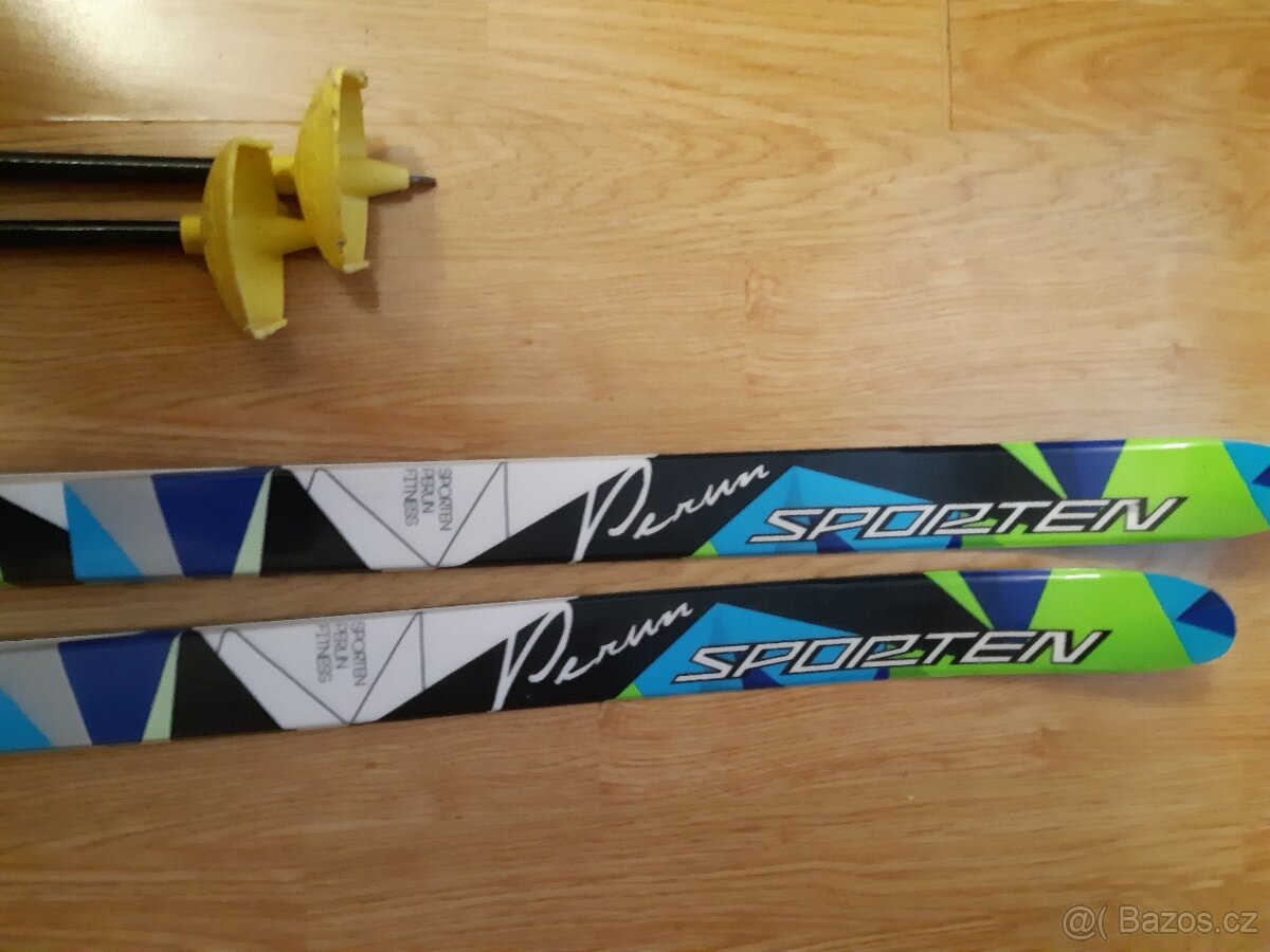 Komplet na běžkovani zánovni Sporteny190 cm hůlky a boty Al - 9