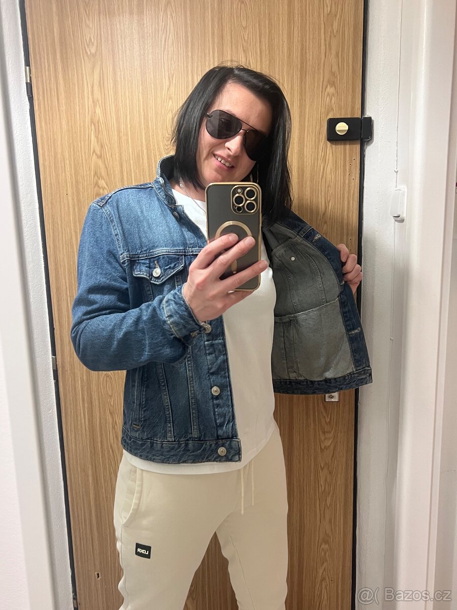 dámská bunda džínová M - 9