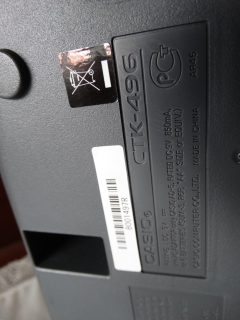 Klávesy Casio CTK-496 + sustain pedál + mikrofon + adaptér - 9