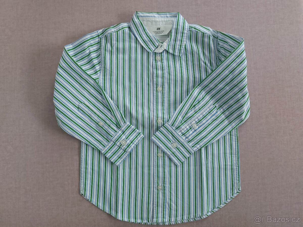 2x chlapecké košile H&M vel. 104 (3-4r) - 9