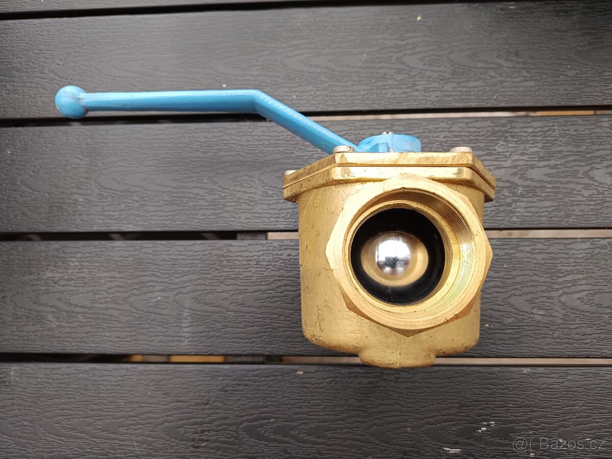 Kulový ventil mosaz 50 a 40mm rozebiratelný - 9