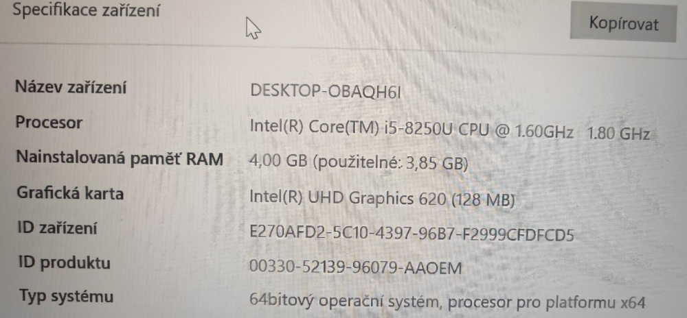 HP ProBook 640 G4, perfektní stav, OS Windows 10 Pro, vč. zd - 9