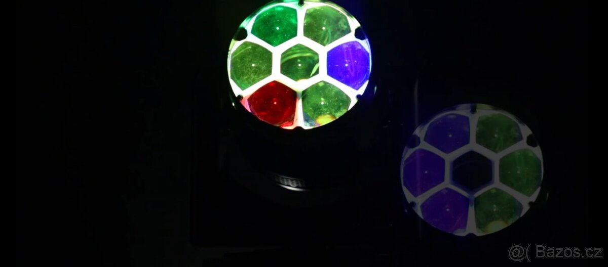7x40W Hlava Bee Eye LED RGBW Wash Zoom Moving Head DMX - 9