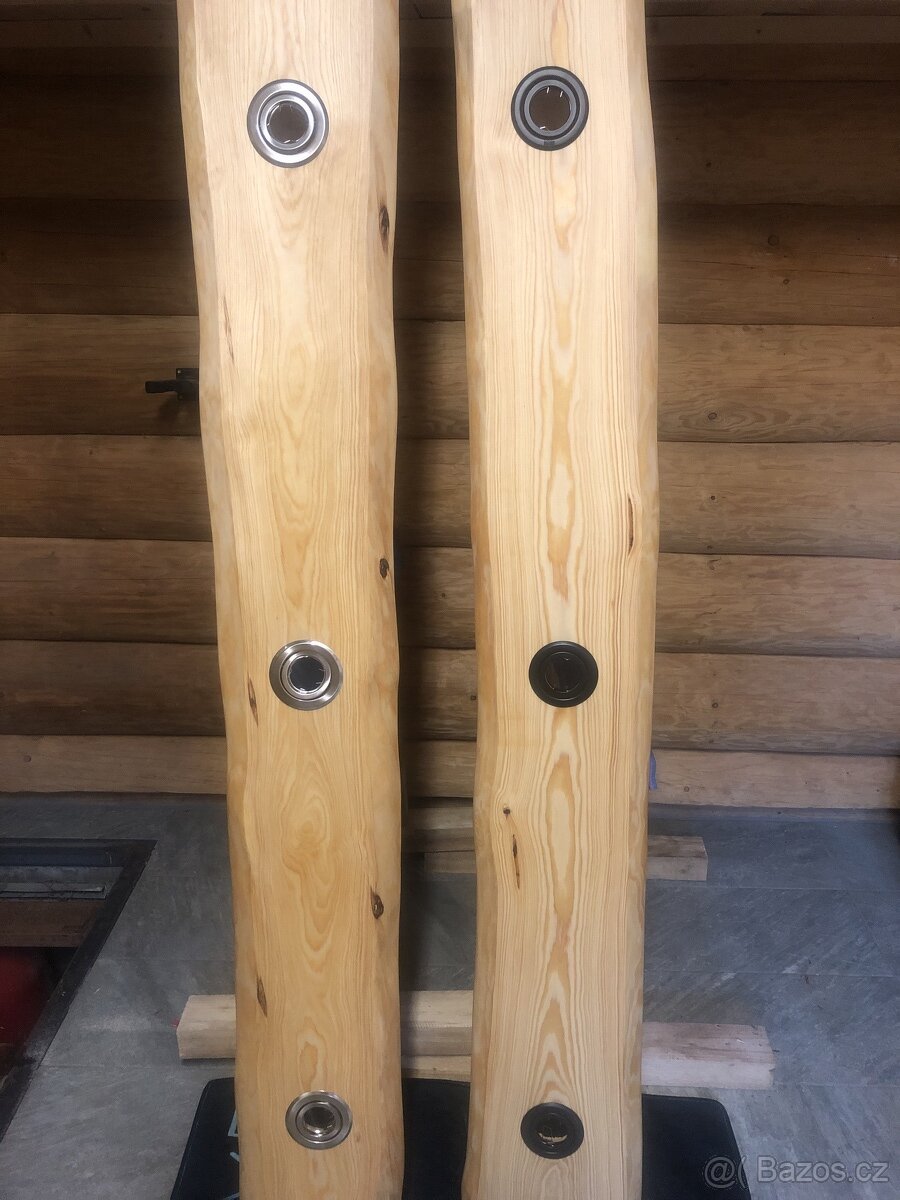 Osvětlení LED masiv - lustr dřevěný - 9