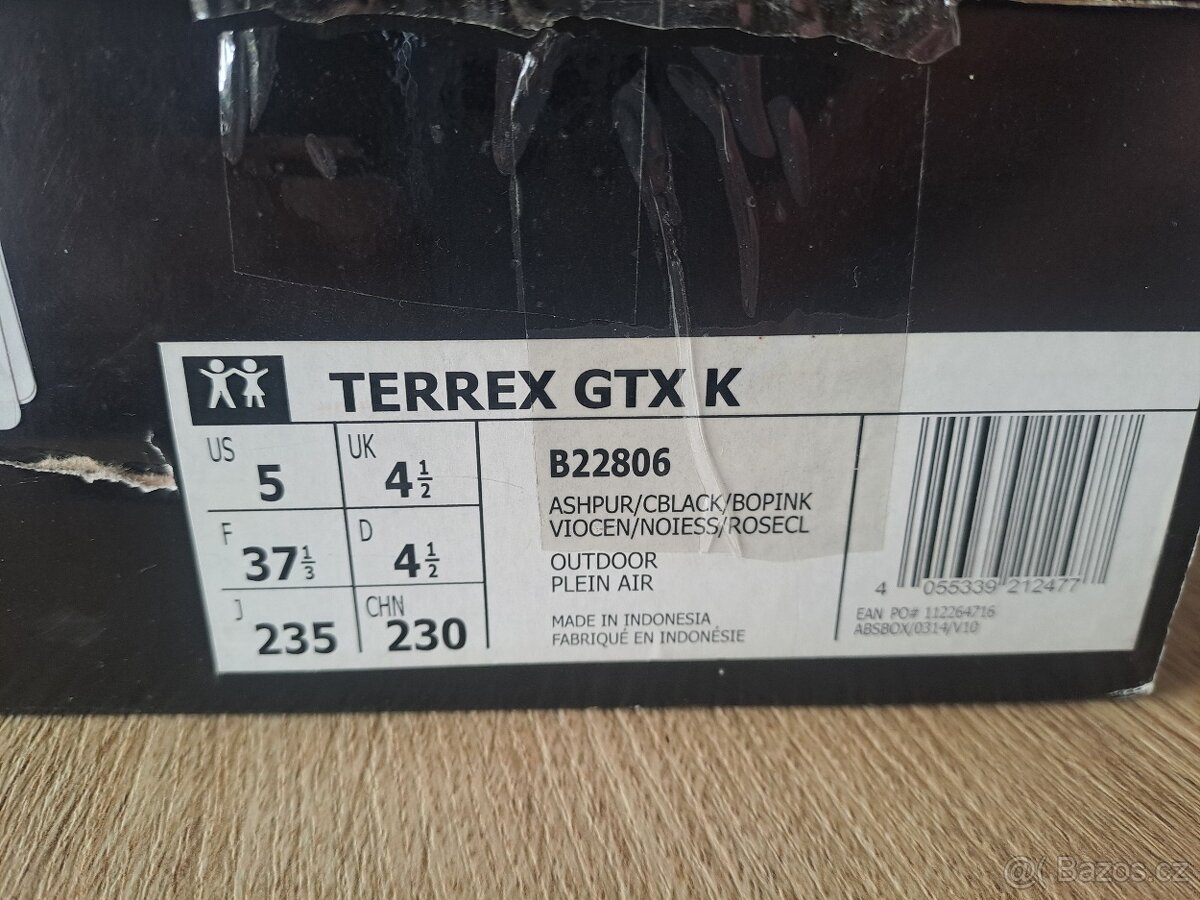 boty ADIDAS TERREX GTX K, vel. 37 1/3 - 9