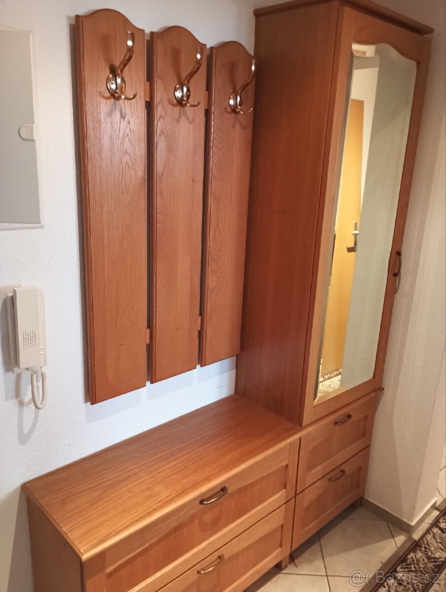 Předsíň/předsíňová sestava skříňka masiv dřevěná - 9