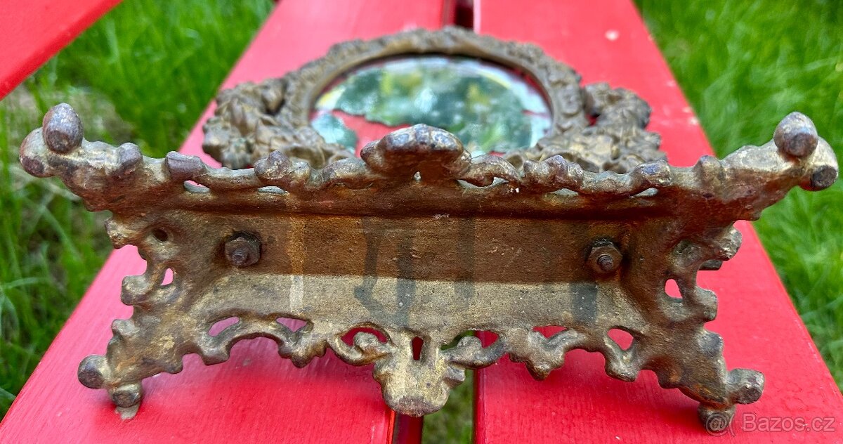 Starožitné zámecké toaletní zrcadlo původní stav - 9