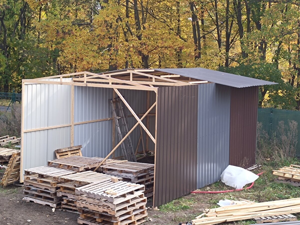 Prodám novou plechovou halu 7 x 4,5 m - 9