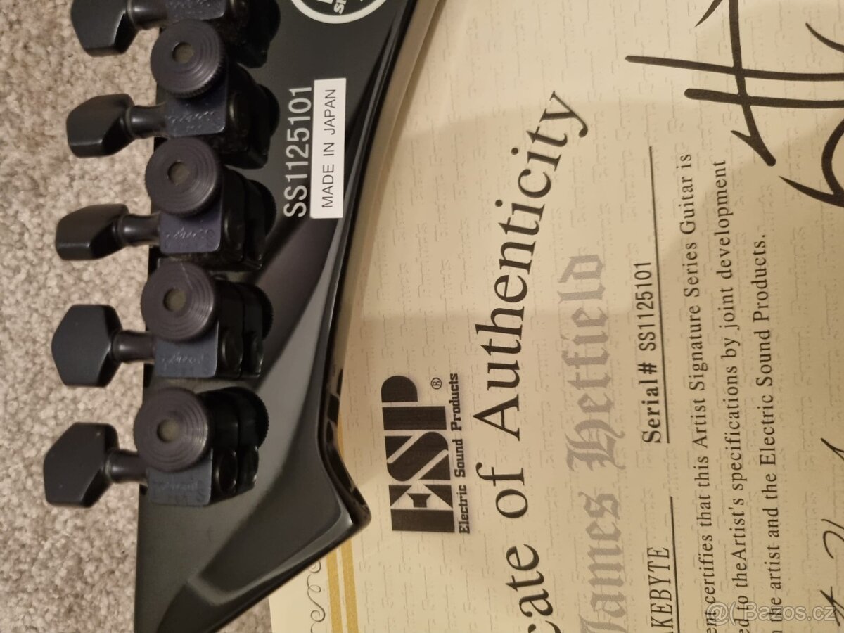 ESP Snakebyte signature original by James Hetfield - BLACK - 9