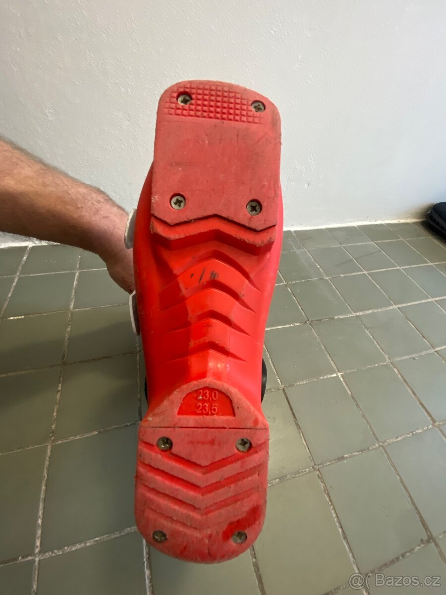 Lyže dětské , boty , hůlky - 9