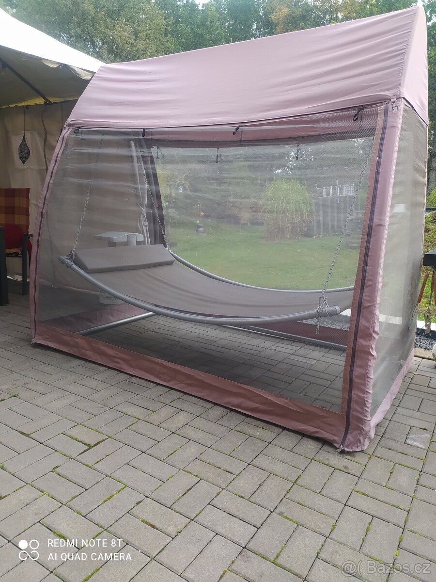 ZAHRADNÍ KOVOVÁ HOUPAČKA TRINIDAD TAUPE - 9