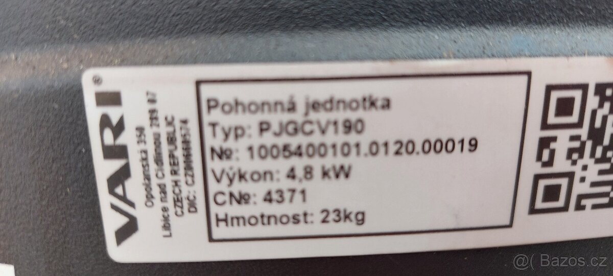 Prodám sestavu malotraktor VARI IV - 9