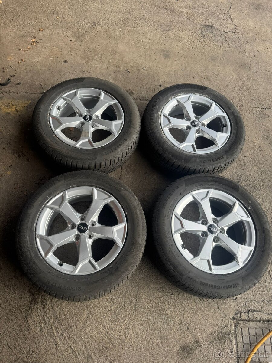 Alu kola Audi Q5 -Q3 - 17" + zimní pneu 215/65 r 17 - 9