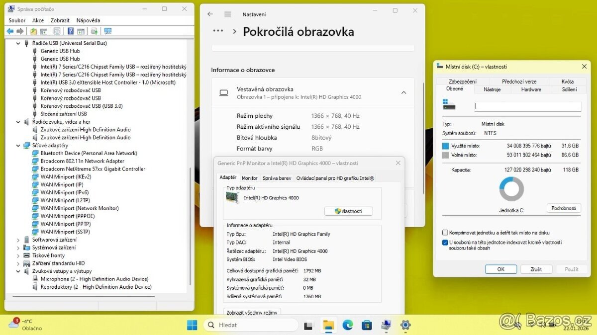 DELL E5430 /i5-3340/8GB/SSD128GB/HDMI/WEBCAM/WIN11 - 9