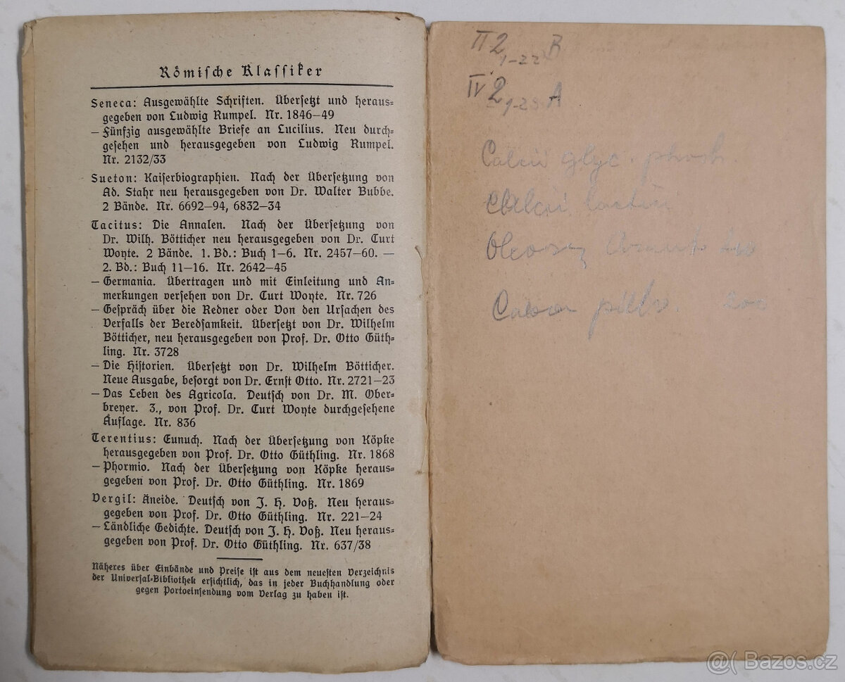 Tibulls Elegien. Reclams Universal-Bibliothek Nr. 1582 - 9