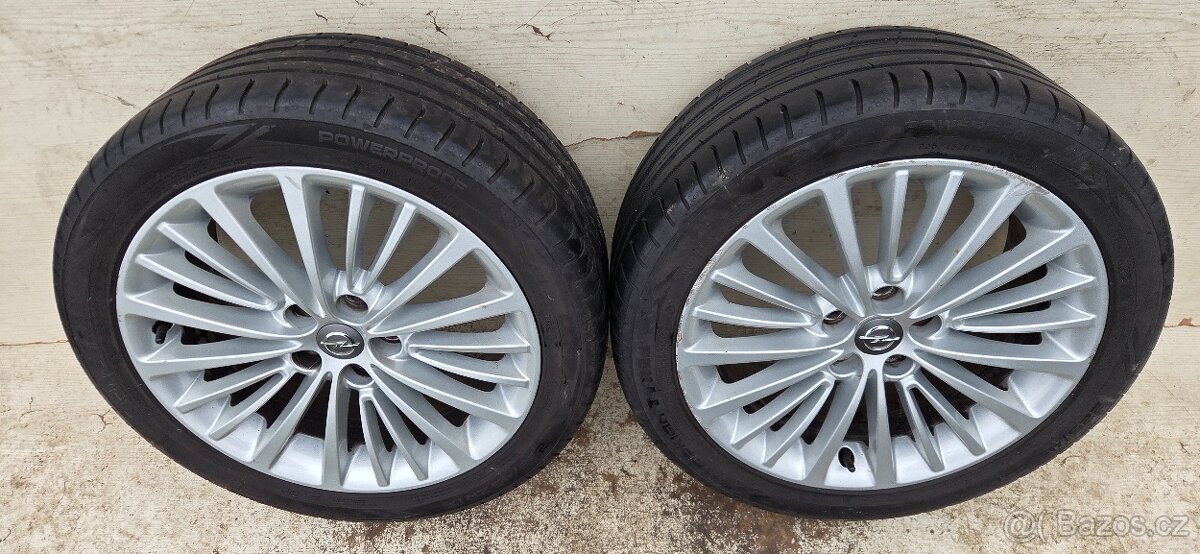 Alu kola Opel Astra K 17" 5x105, letní Nokian 225/45R17 - 9