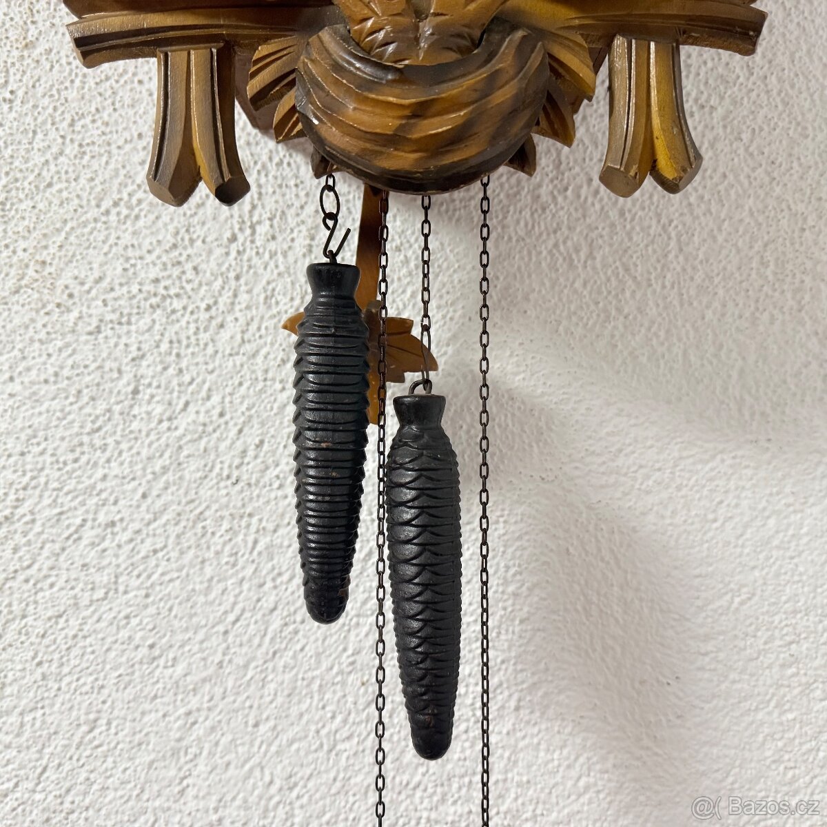 Staré dřevěné unikátní kukačky vyřezávané plně funkční - 9