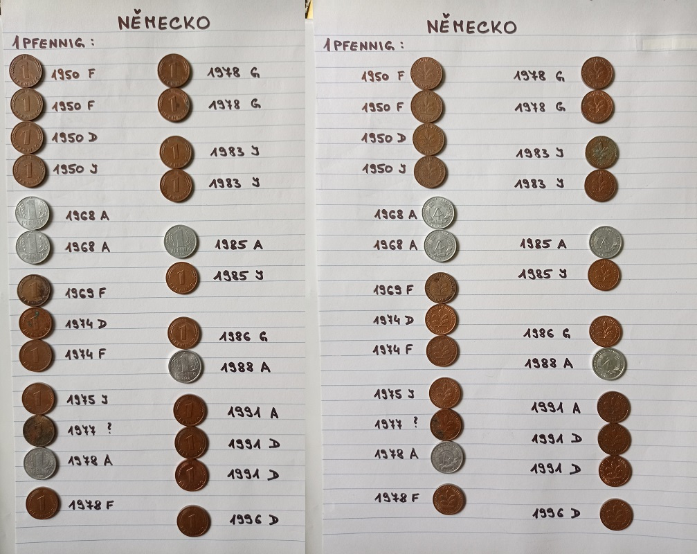 Staré mince (ČSSR,ČSFR,ČR + zahraničí) - 9