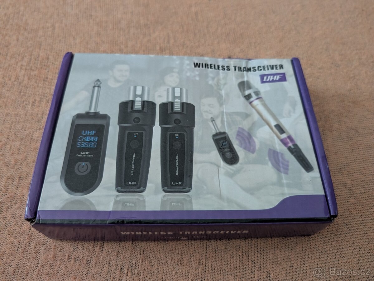 Převodník bezdrátového UHF Systém XLR pro 2 mikrofony - 9