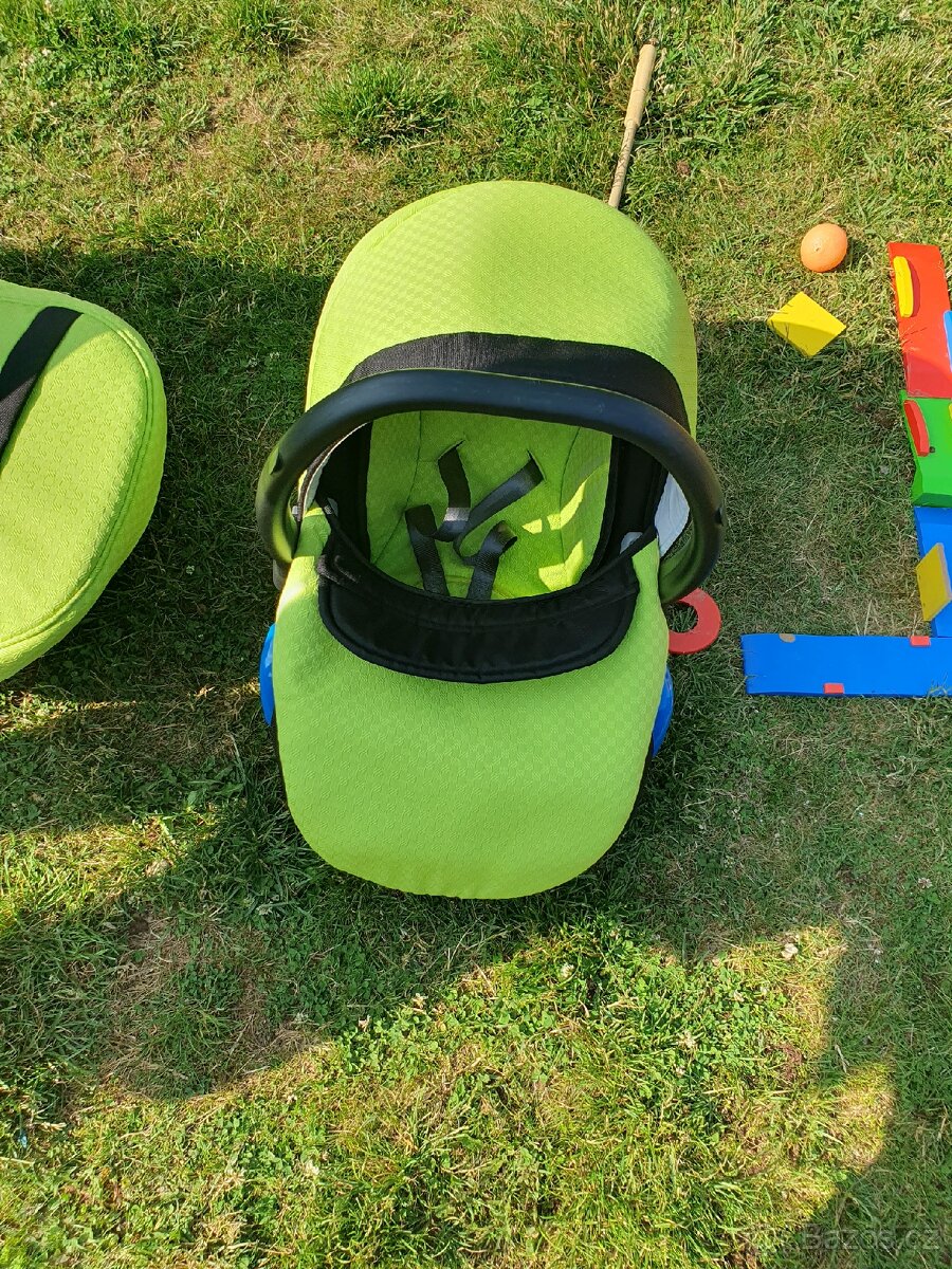 Kočárek Baby merc faster 2, 3 v 1 zelený - 9
