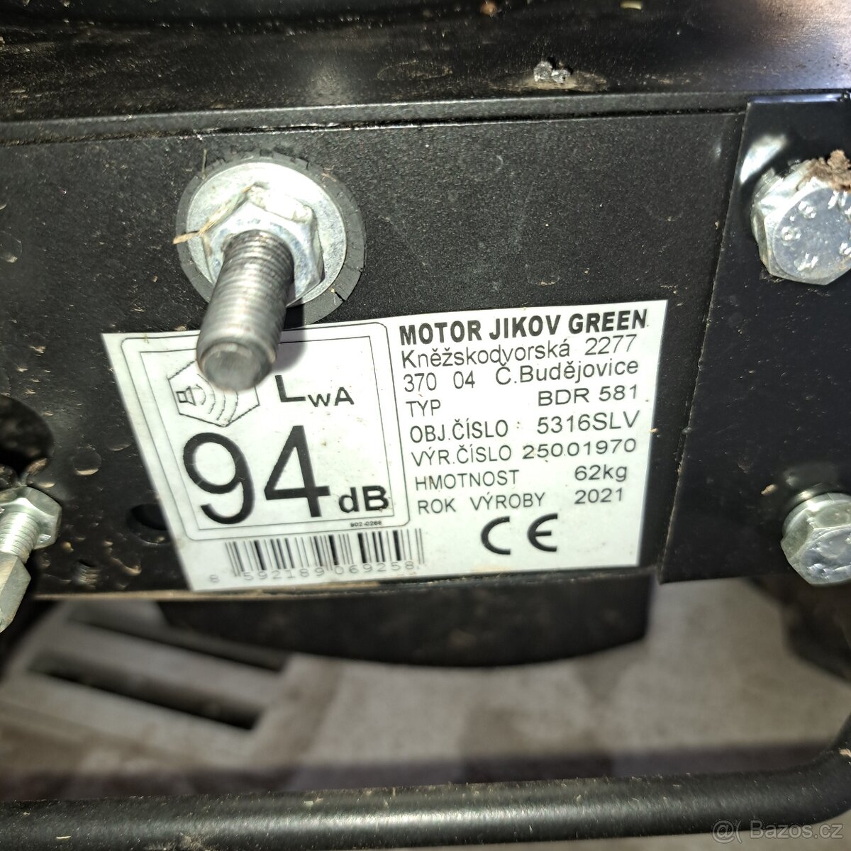 Prodám bubnovou sekačku Motor Jikov - 9