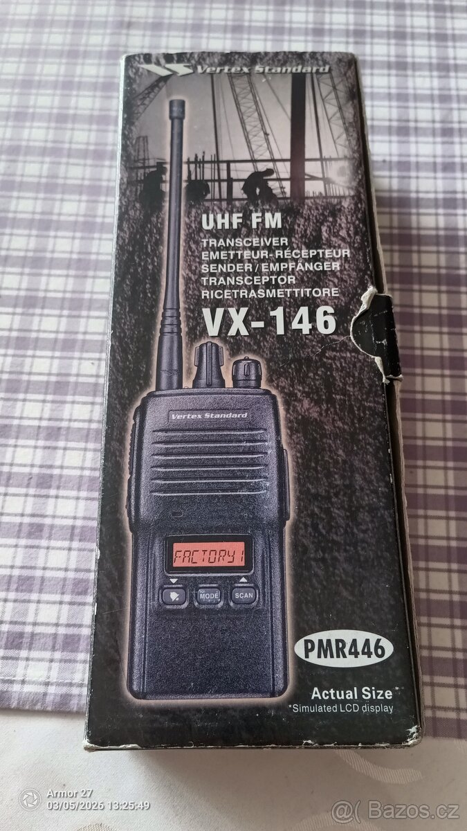 Vertex Standard VX-146 / PMR446 UHF FM Transceiver - 9