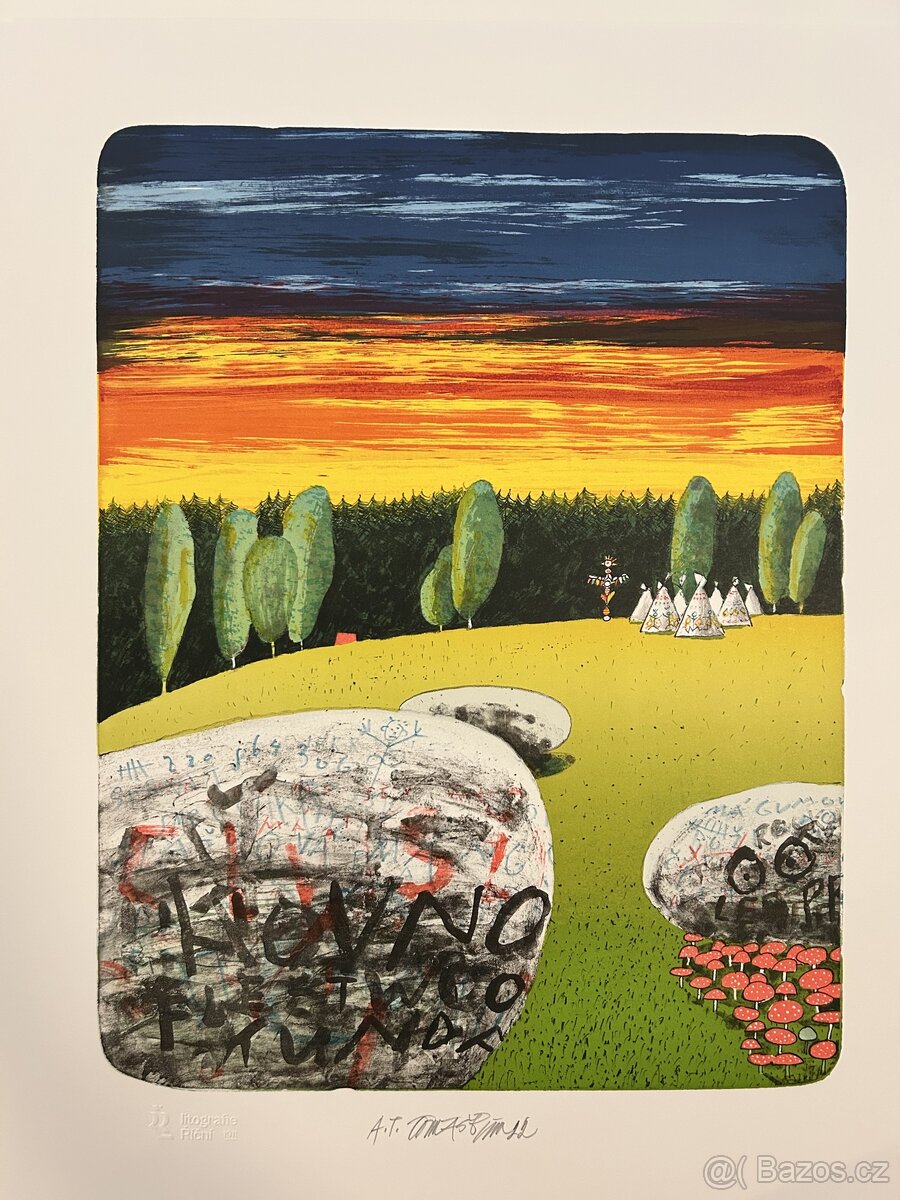 Jan Saudek litografie celek - 9