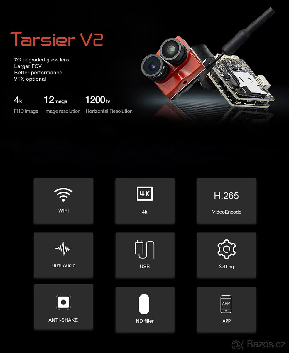 Hybridní FPV 4K kamera Caddx Tarsier V2 DOPRAVA ZDARMA - 9