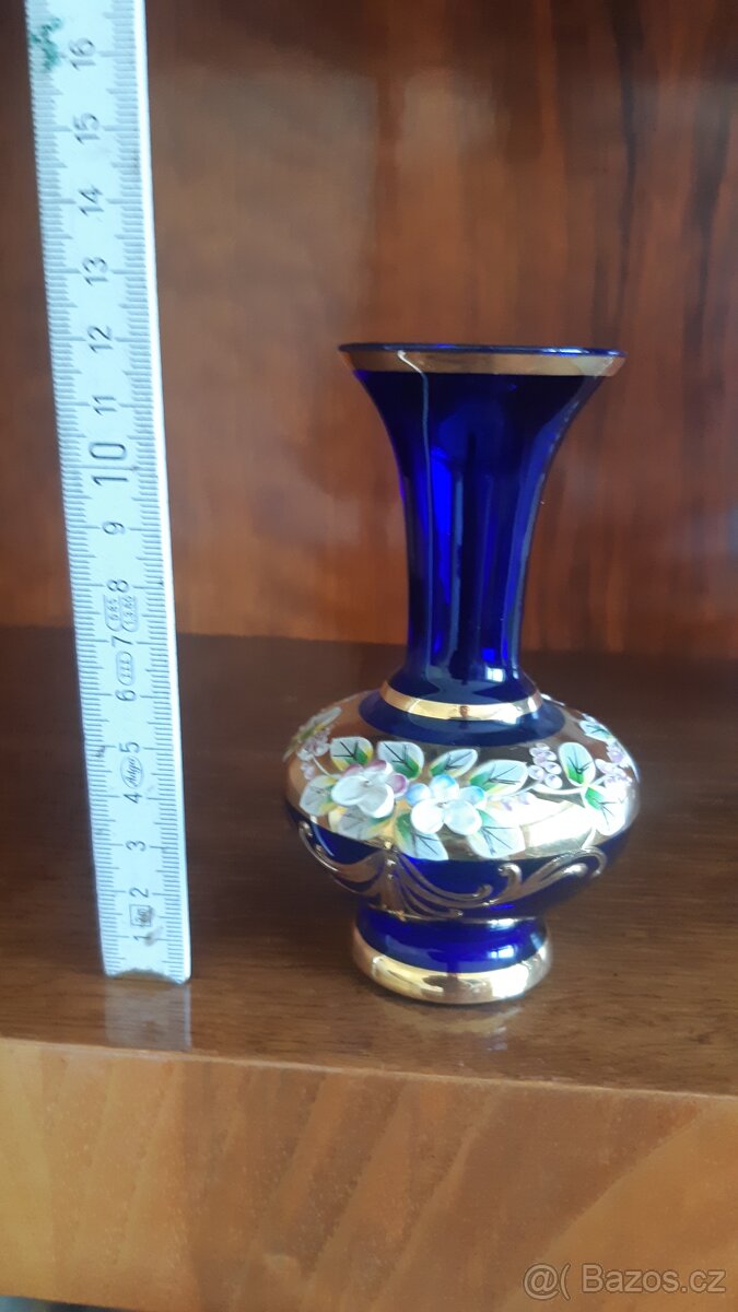 Novoborské sklo - vázy, skleničky, ... - 9