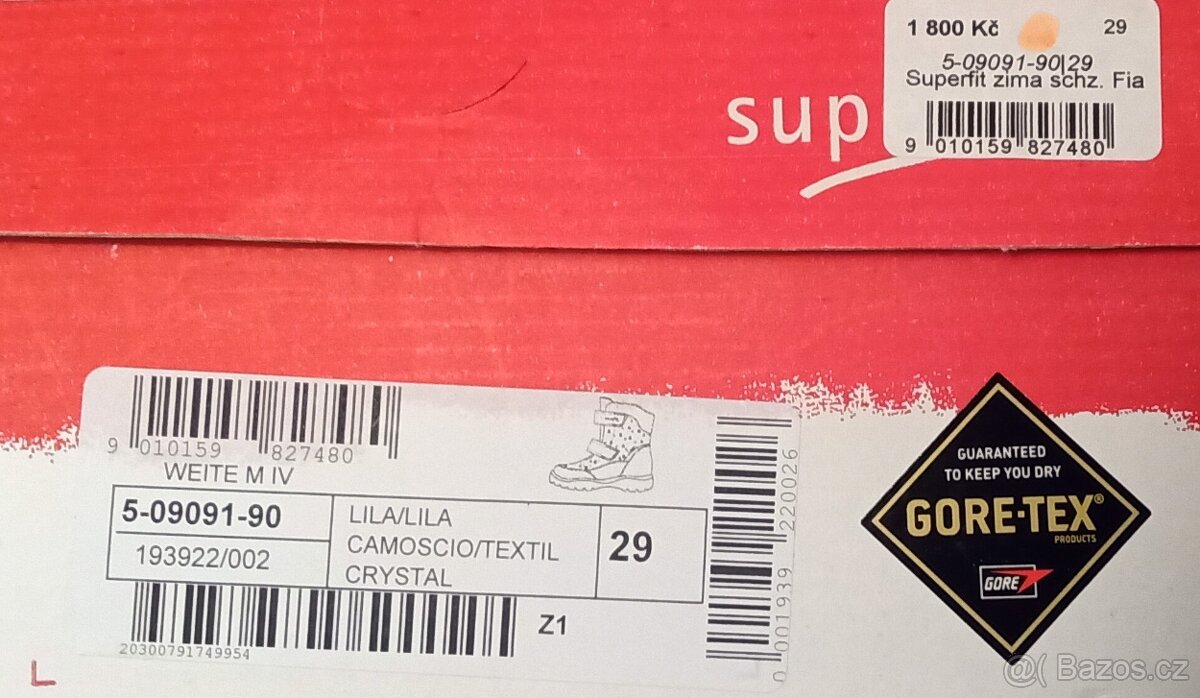 Dětská zimní obuv Superfit (GORE-TEX) vel. 29 - 9