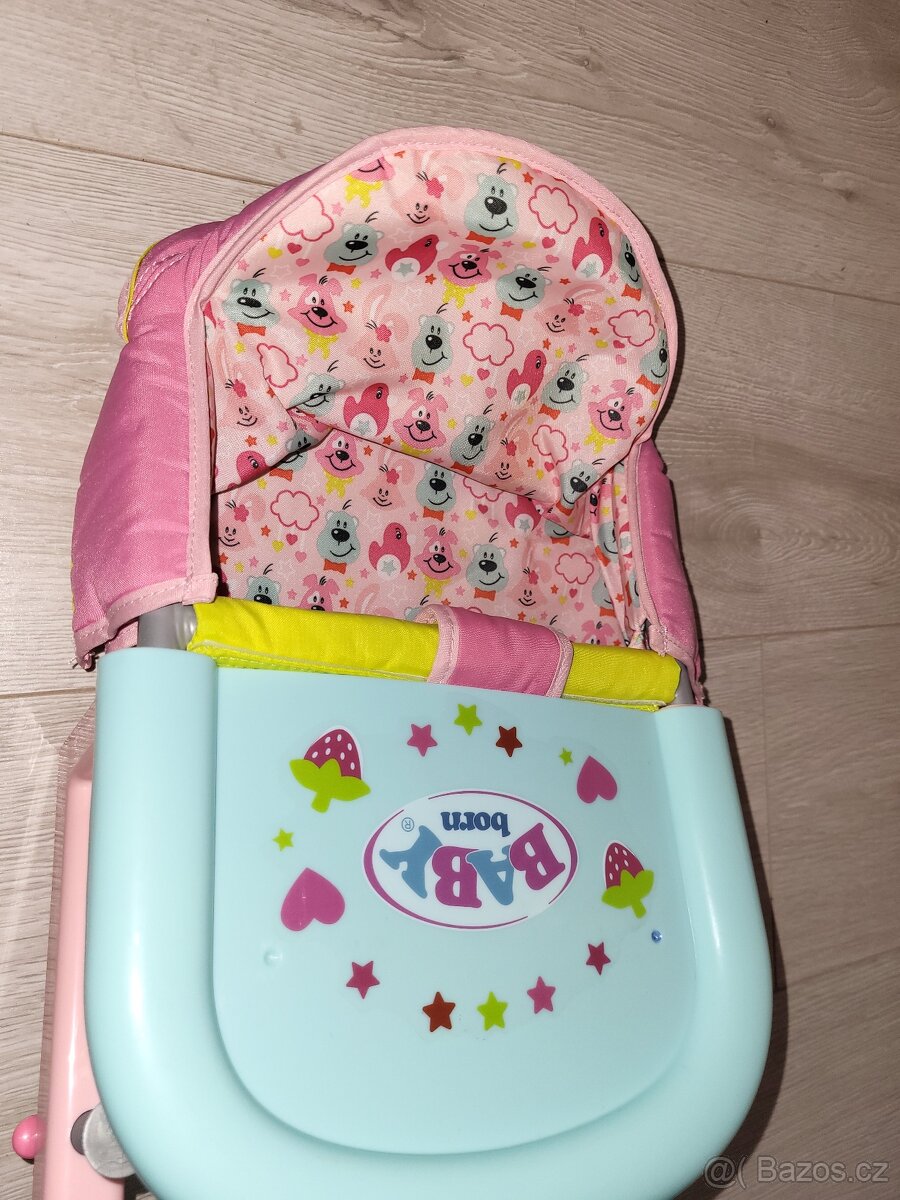 Doplňky pro panenky Baby born skříň, židlička, kolo sj - 9