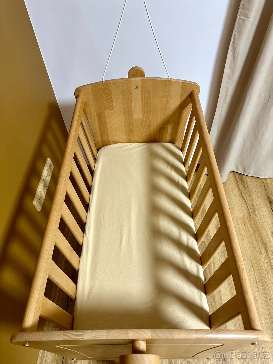 Dětská kolébka z masivu - 9