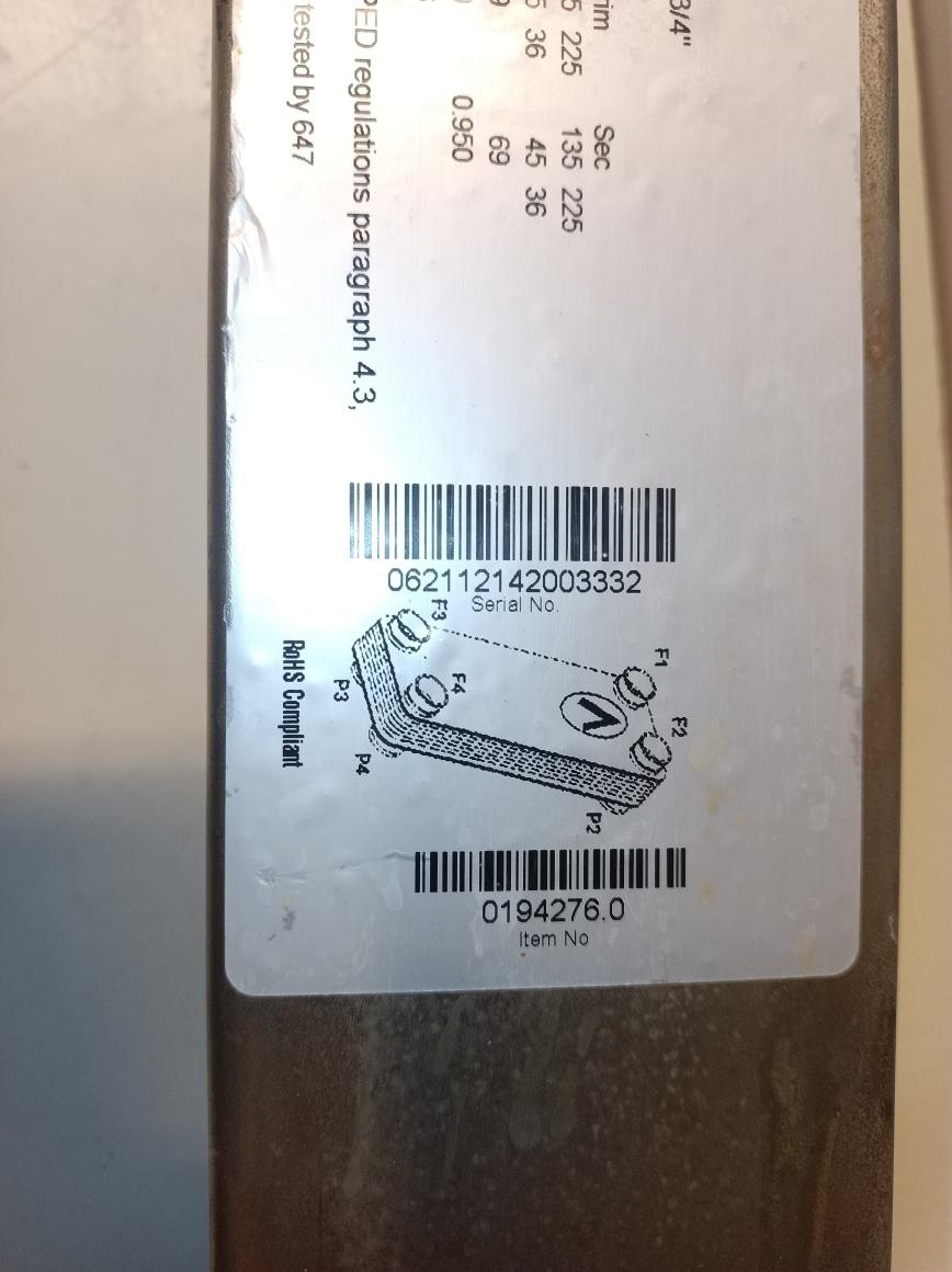 Deskový výměník tepla SWEP B15HX30 - 9