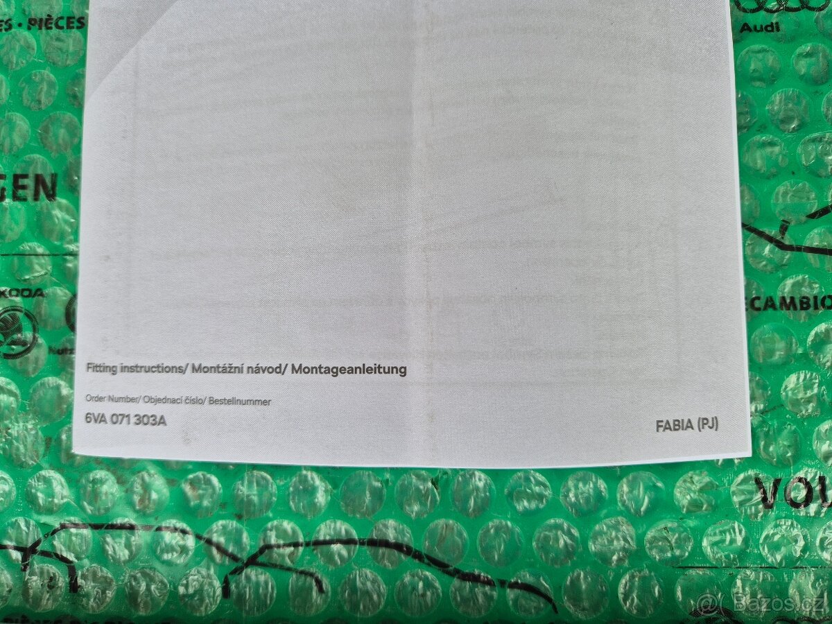 Škoda Fabia ozdobné prahové lišty 6VA071303A - 9