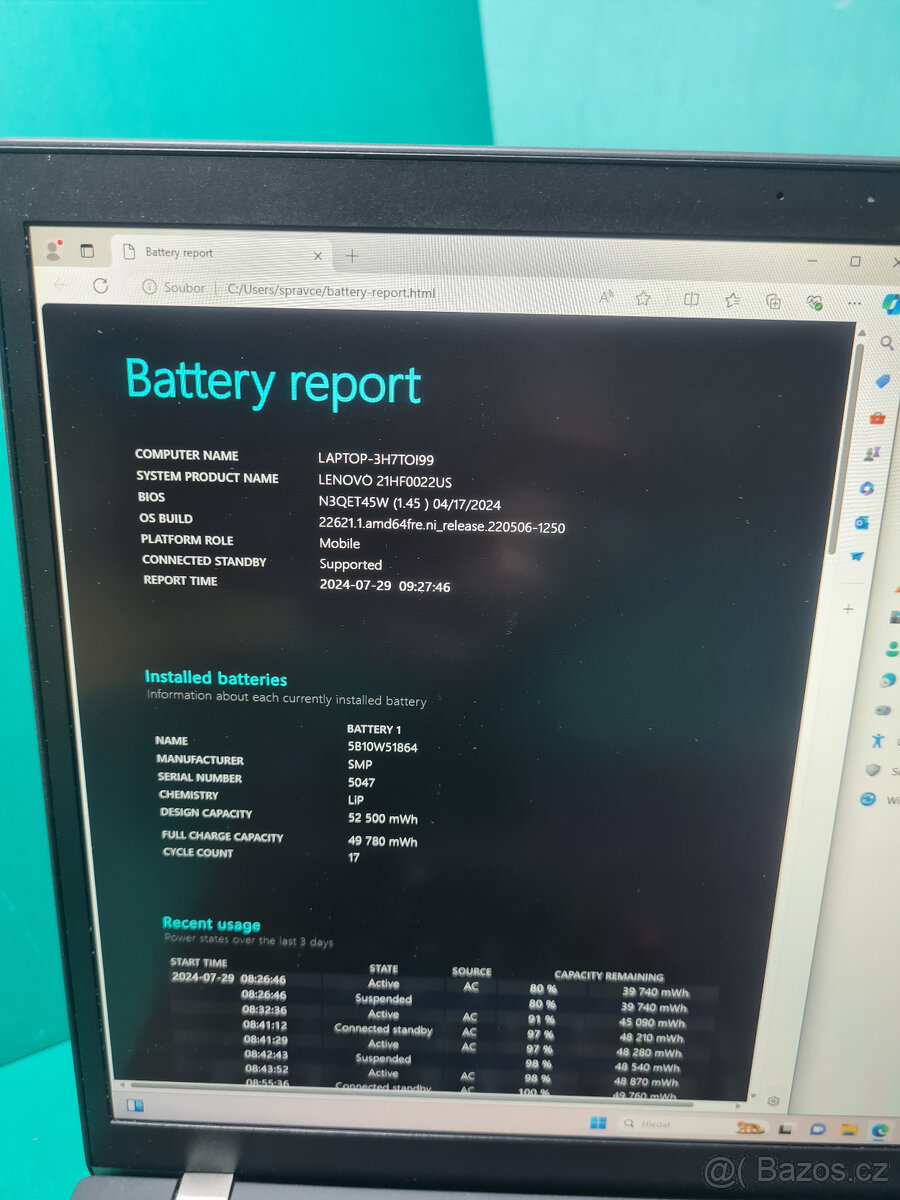 Lenovo ThinkPad p14s g4 i7-1240p 16/512GB√FHD√1r.záruka√DPH - 9