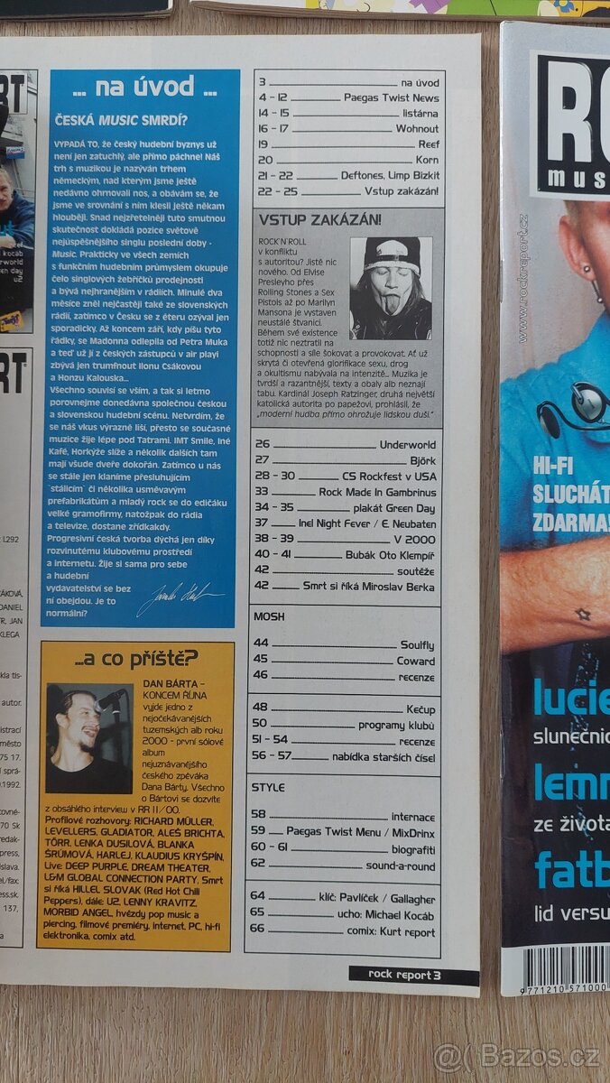 Časopisy Rock Report rok 2000 - 9