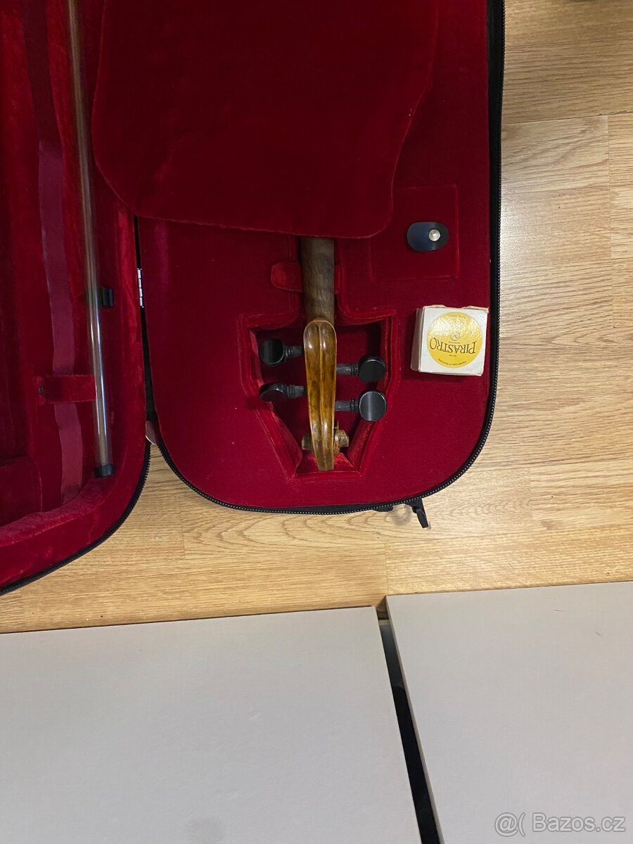 Starší housle s etiketou Stradivarius + pouzdro a smyčec - 9