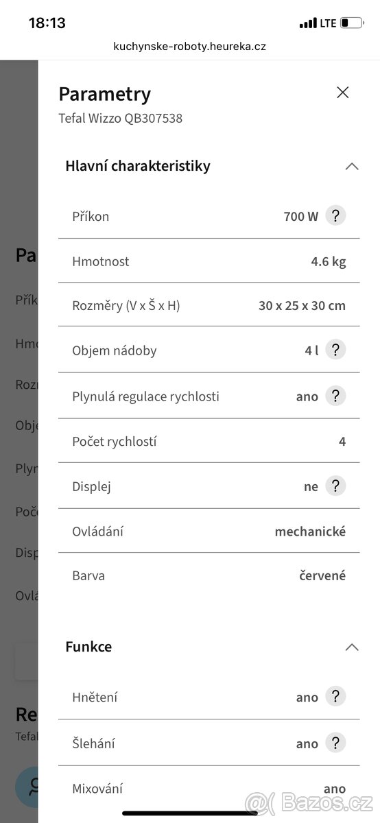 Kuchyňský robot Tefal Wizzo - 9