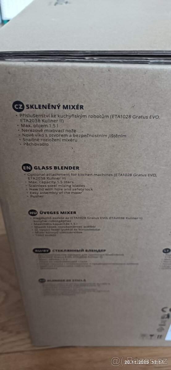 Mixér skleněný ETA- příslušenství k robotu - 9