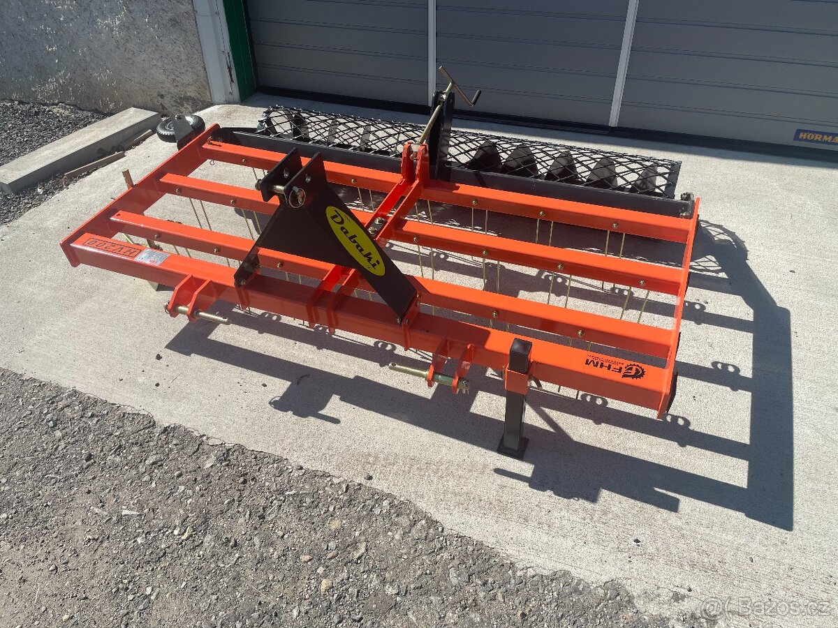 Planýrovač pro jízdárny HV 200 za traktor - s válcem - 9