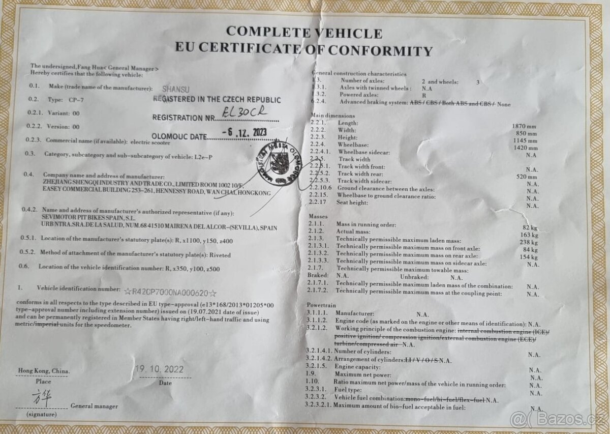 Elektrická tříkolka Herkules 4000W - 9