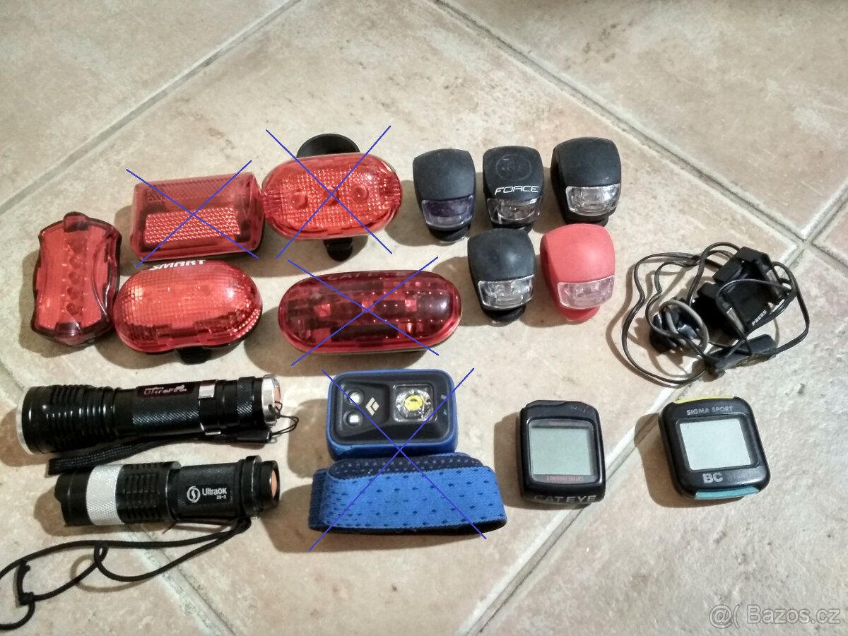 různé-HF, rádia, cyklo computery, blikačky na kolo, ... - 9