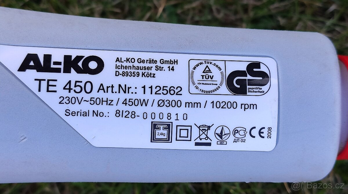 Elektrická strunová sekačka AL-KO TE 450 cena 1000,-Kč - 9